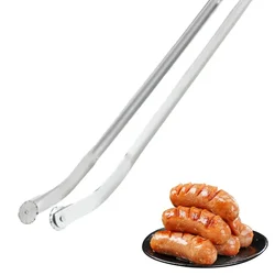 Creative Sausage Turning Tongs Multipurpose Barbecue Clip Cooking Grill Tongs Sausage Clip Stainless Steel Dog Rotating Pliers