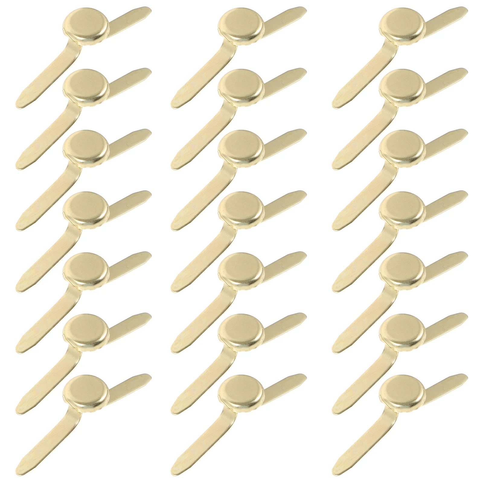 50Pcs DIY Metal Durable Bronze Metal Brads Office Brads For Scrapbooking Crafts Making Stamping Mini Brads Metal Fasteners