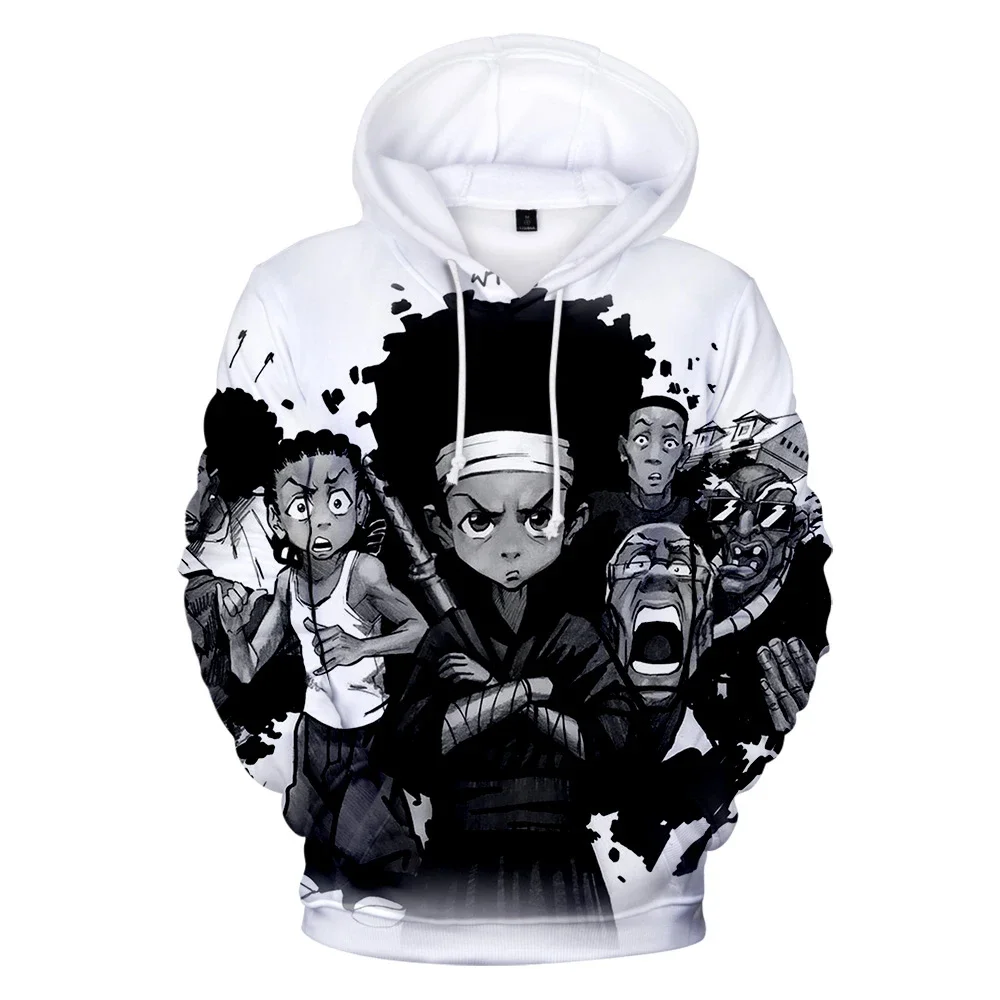 The Boondocks Hoodies 3D fashion Long Sleeve Sweatshirt Men\'s Hoodie adult Casual Harajuku Streetwear Unisex Oversized Clothes