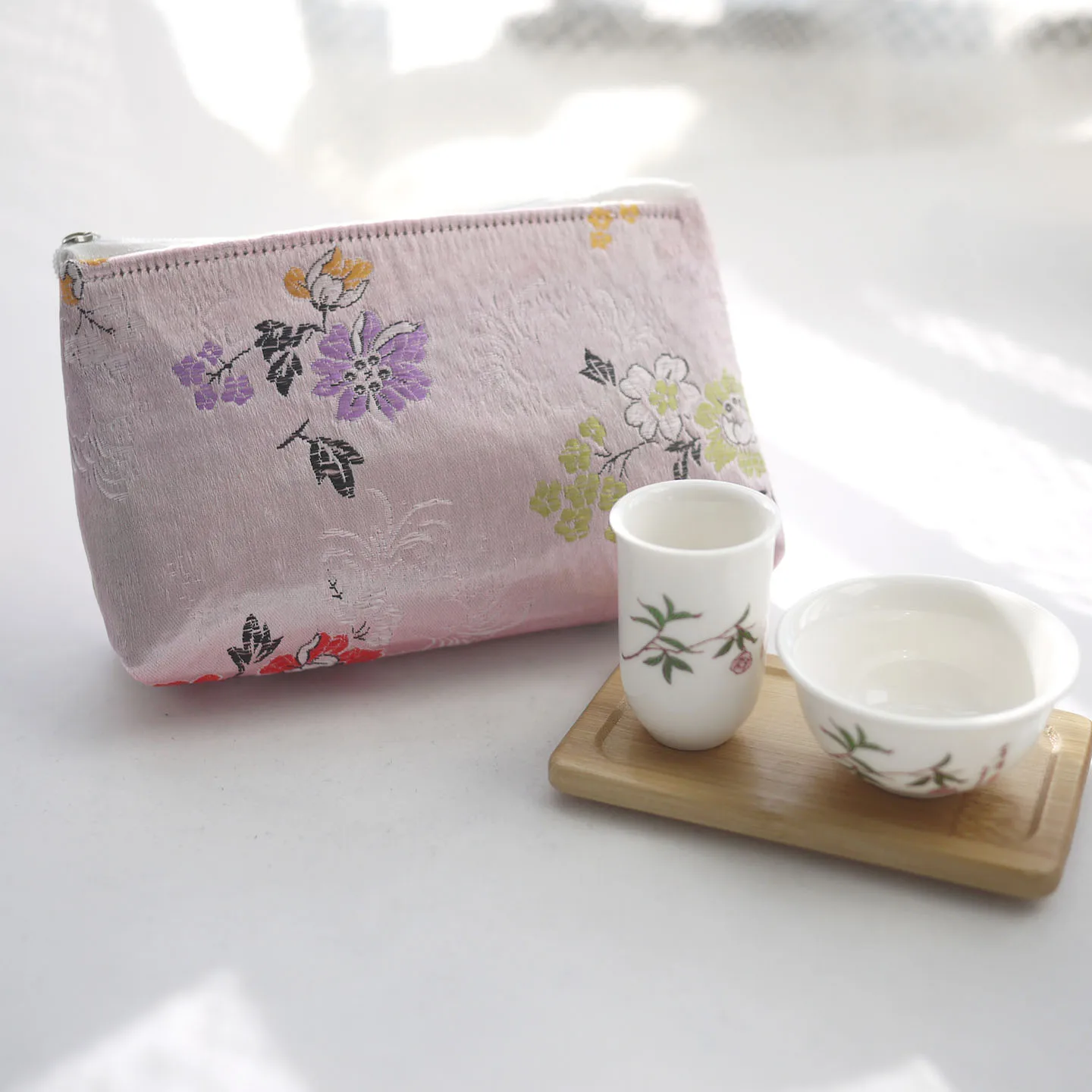 

Набор для чая ручной работы: дорожный органайзер, чашки для чая из белого фарфора, ароматизированные чашки, оригинальный дизайн, для дома