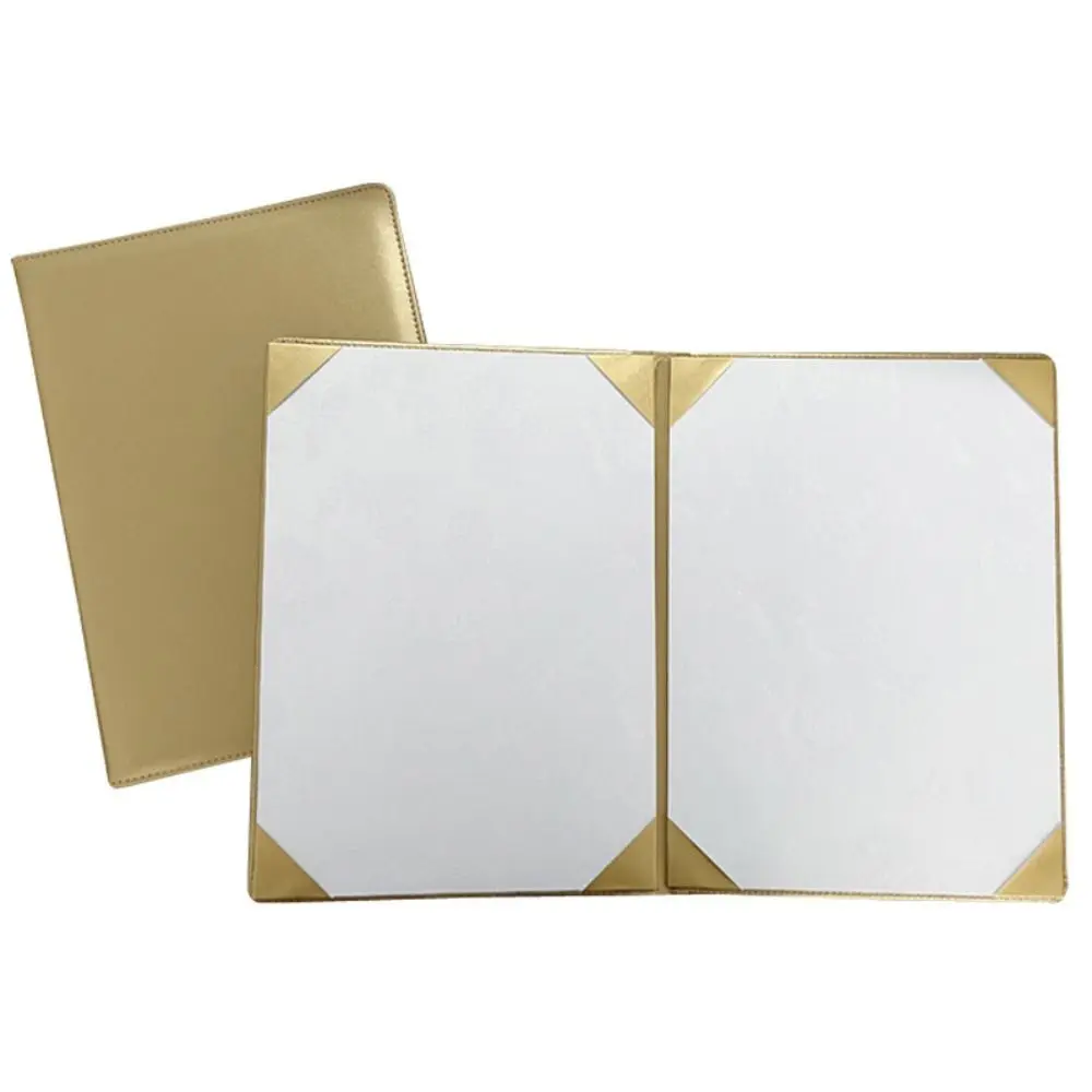 

Signing Contract A3 A4 Art Paper Hardcover Poetry Reading Hosted Speech File Paper Page Folder High-end Thicken