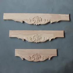 European Style Decal Furniture Accessories TV Bathroom Cabinet Tooth Plate Solid Wood Baffle Carved Skirt Retail
