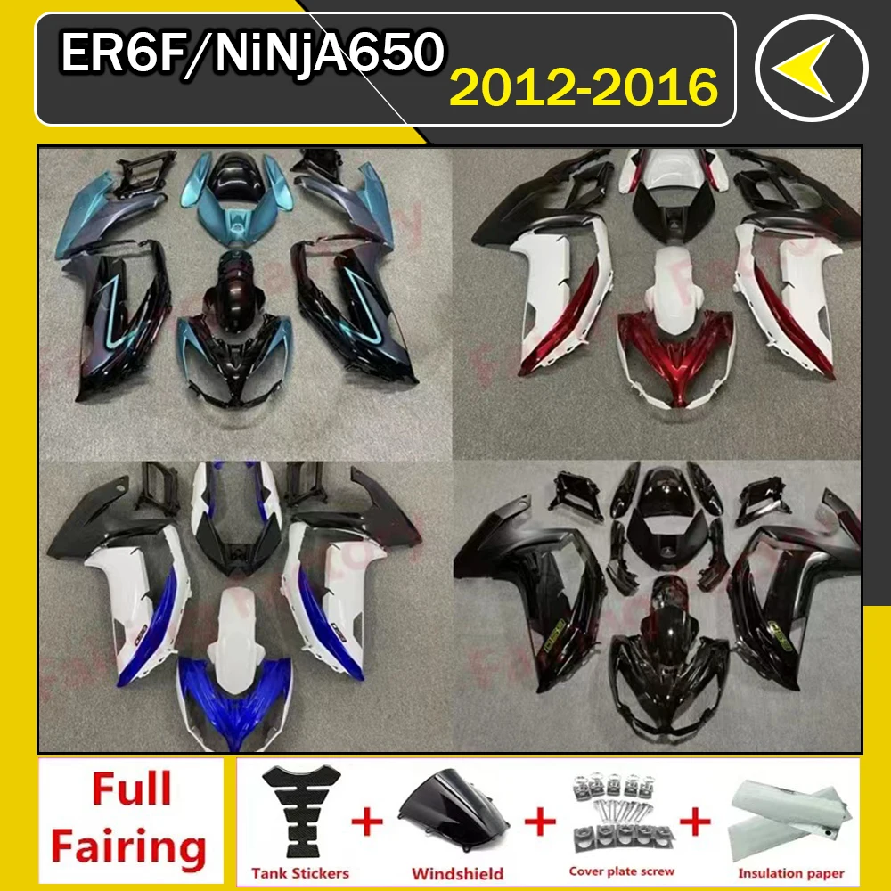 Motorcycle Fairing Kit ABS Plastic Injection Body Full Bodykits For ER6F NINJA650 NINJA 650 2012 2013 2014 2015 2016 fairings