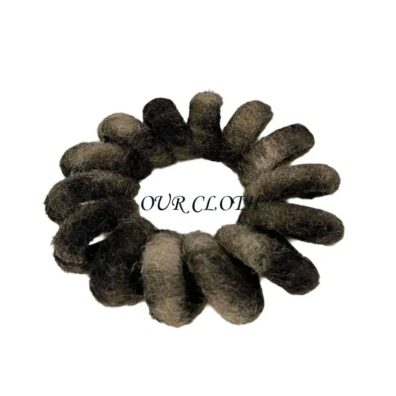Fashionable Leopard Pattern Scrunchies Gentle On Hair Portable Hair Band For Daily Styling And Wrist Decoration Y1AC