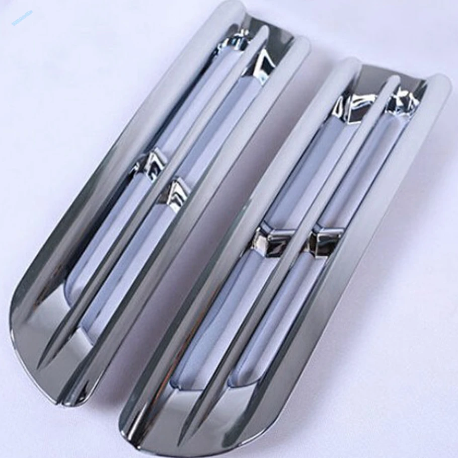 Lapetus Auto Styling Chrome Front Bottom Fog Lights Lamp Cover Trim Auto Accessories For Toyota Highlander 2011 2012 2013