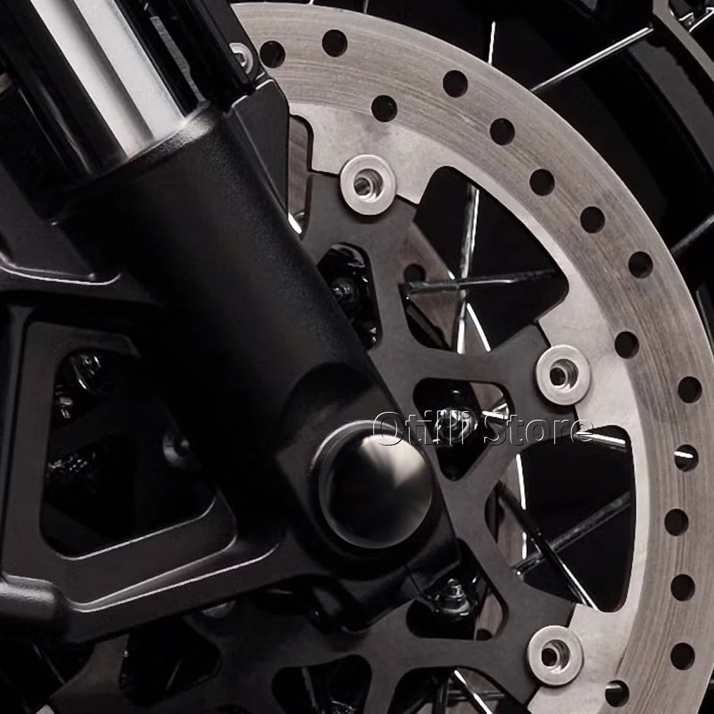 دراجة نارية دائرة قطع المحور الأمامي الجوز قبعات لجولة شارع الطريق الإنزلاق CVO FLHX FLTRX FLTRXSE FLHXSE الترا FLHXU 2023 2024 2025 #2