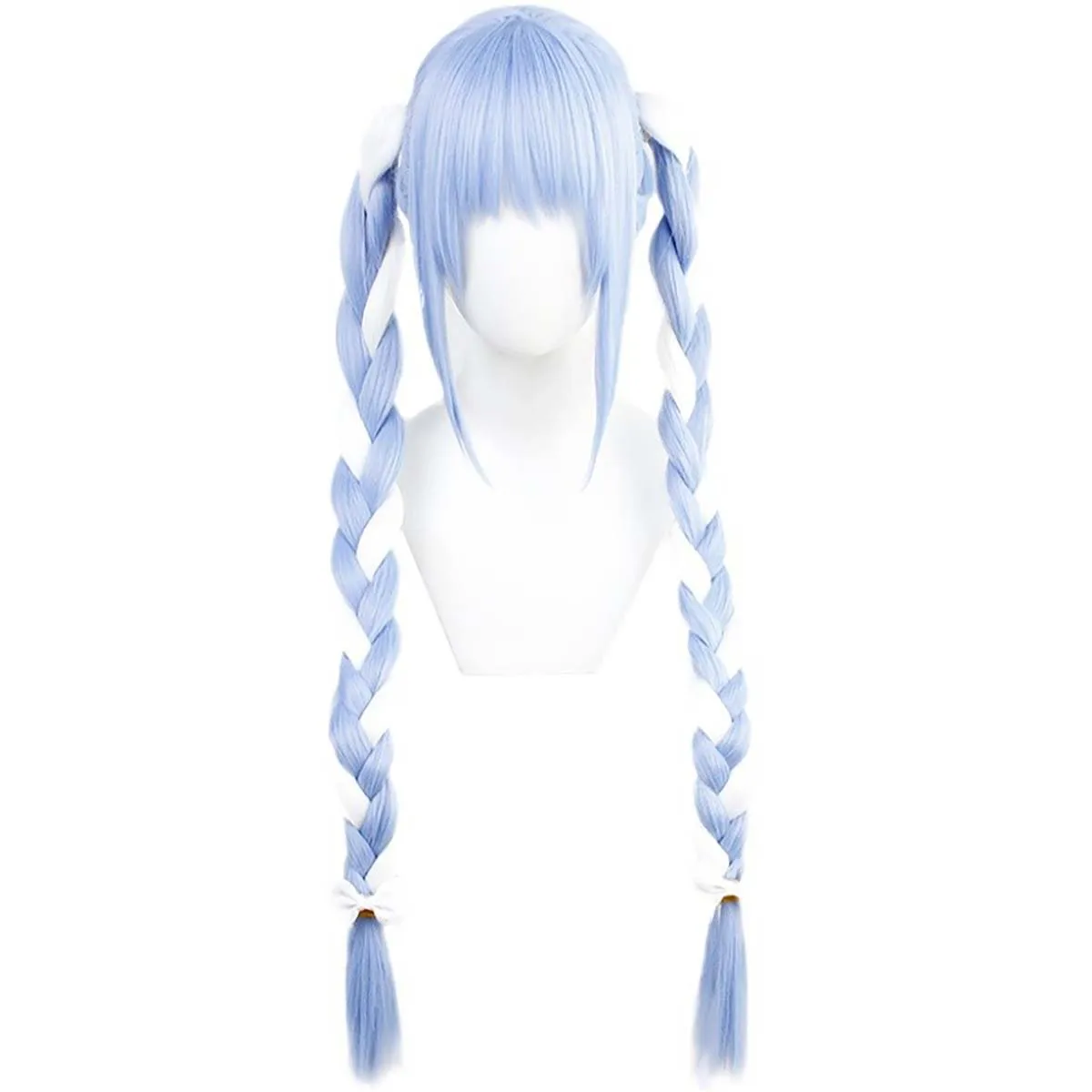 

Hololive Fantasy Bunny Girl Cosplay Long Braided Blue White Synthetic Hair Wig