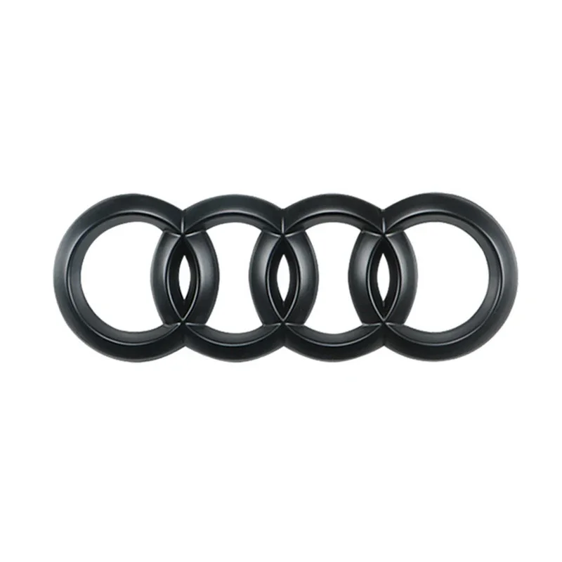 4 خواتم ABS غطاء محرك السيارة الأمامي شعار بونيه شعار خلفي لأودي A3 A6L A7 A1 A2 A8 A4 A5 Q3 Q5 Q7 Q8 Q2L TT Q6 RS3 RS4 RS5 RS6