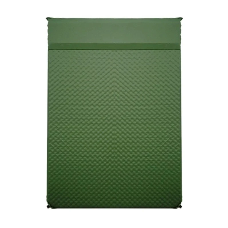 Thickened Self Inflating Mattress With Pillow Double Person Camping Moisture Proof Pad Portable Tent Siesta Mat