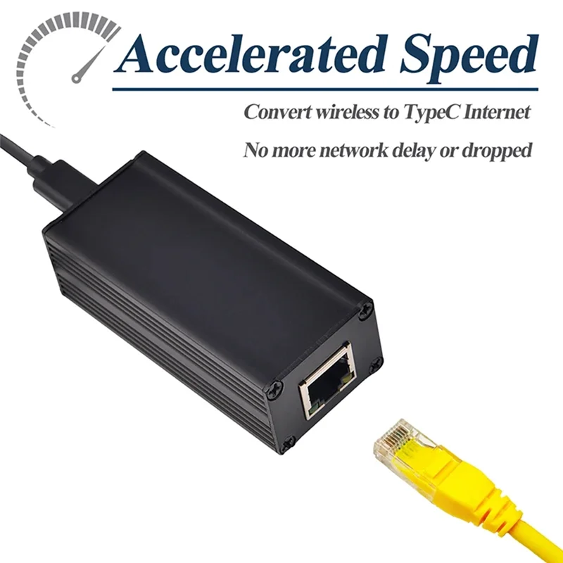 

AED6-25W Преобразователь адаптера Poe в Typec, выходная мощность Poe в USB-C с Ethernet, адаптивный выход 5 В/9 В/12 В/15 В/20 В