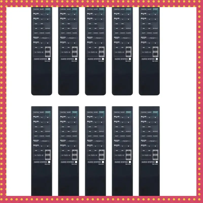 

B74A 10X RM-S33 Пульт дистанционного управления для аудиосистемы Sony HCDH801 MHC701 MHC-701 MHC-801 MHC-S30 MHC801 MHCS30 STD777ES