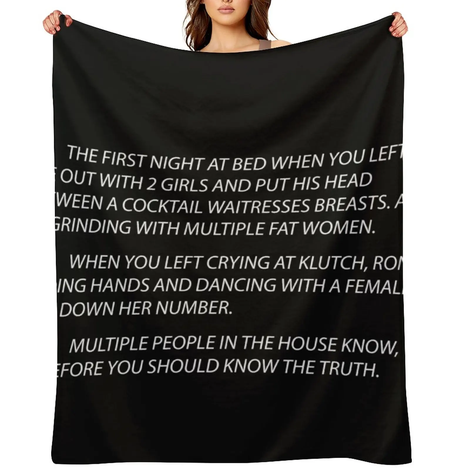 

letter to sammi Throw Blanket Bed Fashionable Camping Flannel Fabric valentine gift ideas Blankets