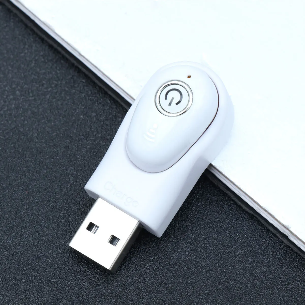 

1Pcs Mini in-Ear Earphone Wireless Invisible Earbud Noise Reduction Mic Stable Fit for Driving Sports White