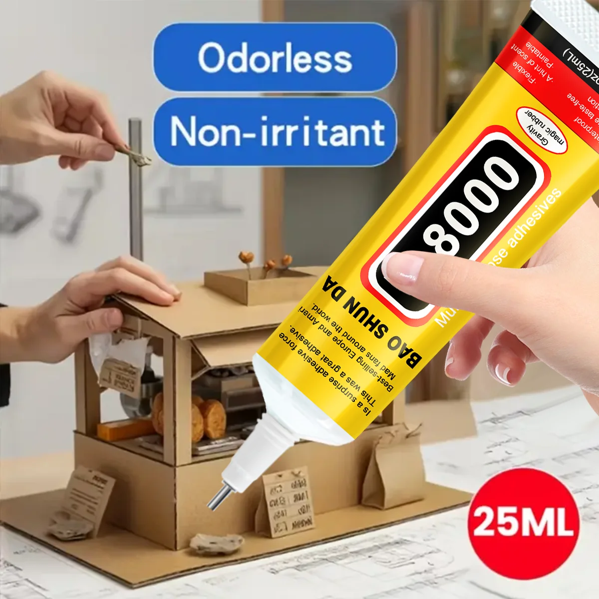 1/3/10Pcs T8000 Glue 110ml Phone Screen Repair Strong Transparent Super Adhesive Glass Jewelry Crafts Model DIY Touch Screen Tools, T-8000 with Precision Applicator