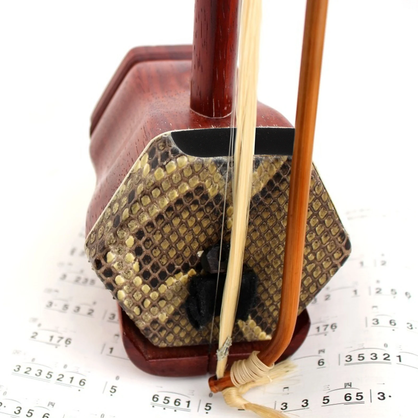 

6pcs Erhu Angle Protectors Anti-Wear Crash-Proof Pads For Erhu Accessories Wear-Resistant Cattlehide Protection Films With