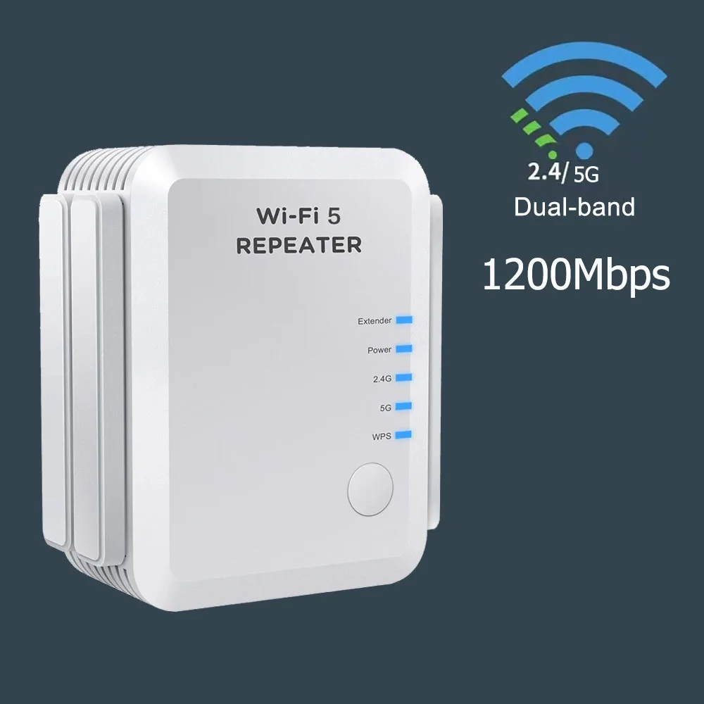 WiFi 5 AX 1200M Ultra Fast WiFi Repeater WiFi Range Extender WiFi signal Booster for Enterprise,Soho,Home