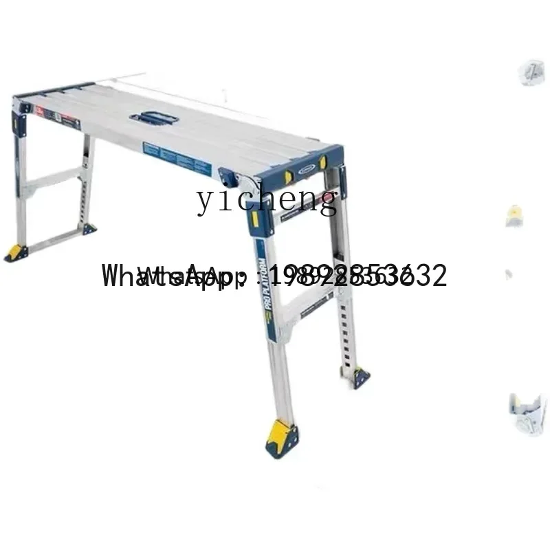 JX Thickened folding stool aluminum alloy lifting multi-functional wall engineering installation climbing platform