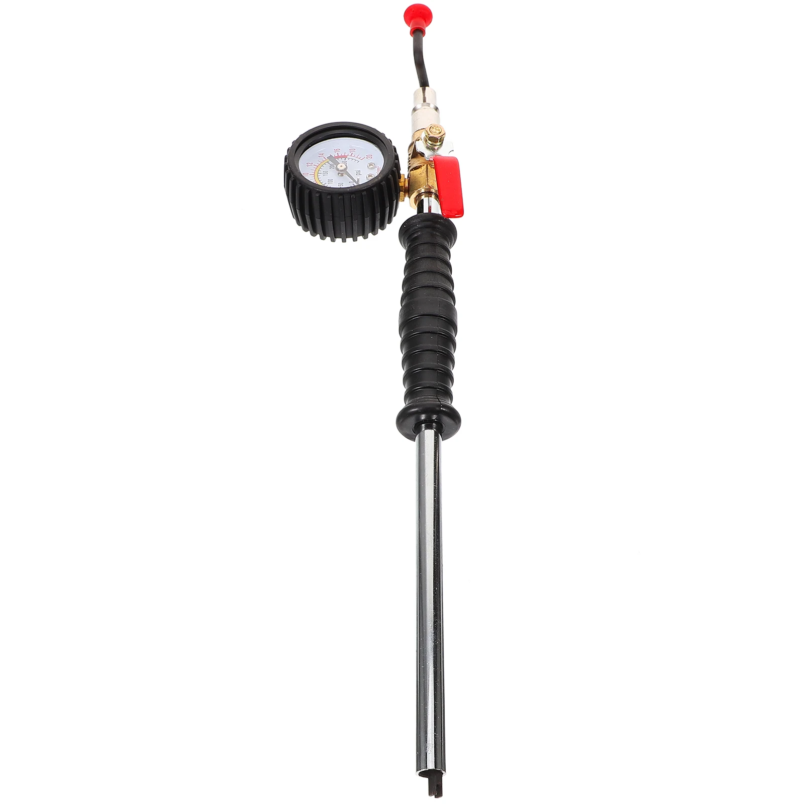 

Digital Tire Pressure Gauge Inflatable Rod Air Chuck Barometer Steel Tires Compact Lightweight Durable Metal Maintenance Home
