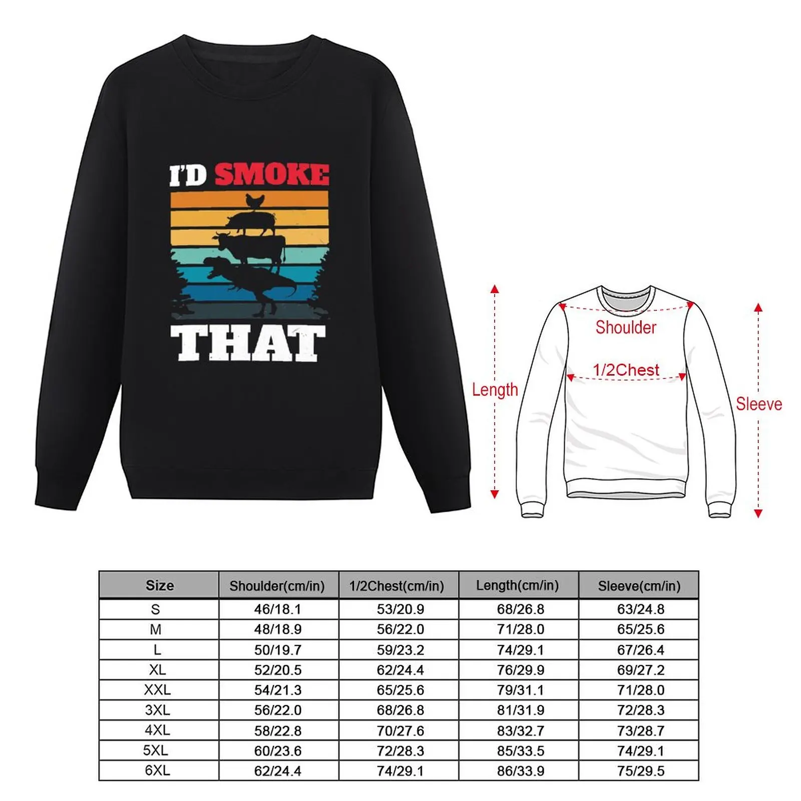 I_d Smoke bahwa BBQ perokok Pullover pria, sweatshirt pria, pakaian jalanan, Hoodie modis