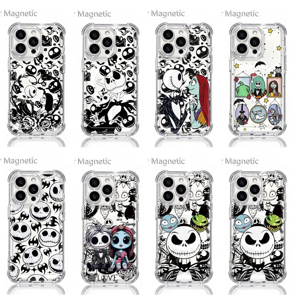 HOT Magnetic Phone Case for Samsung Galaxy A56 A36 A17 A16 S23 S24 S25 S26 Plus Ultra Edge FE 5G Clear Anti Jacks Christmas
