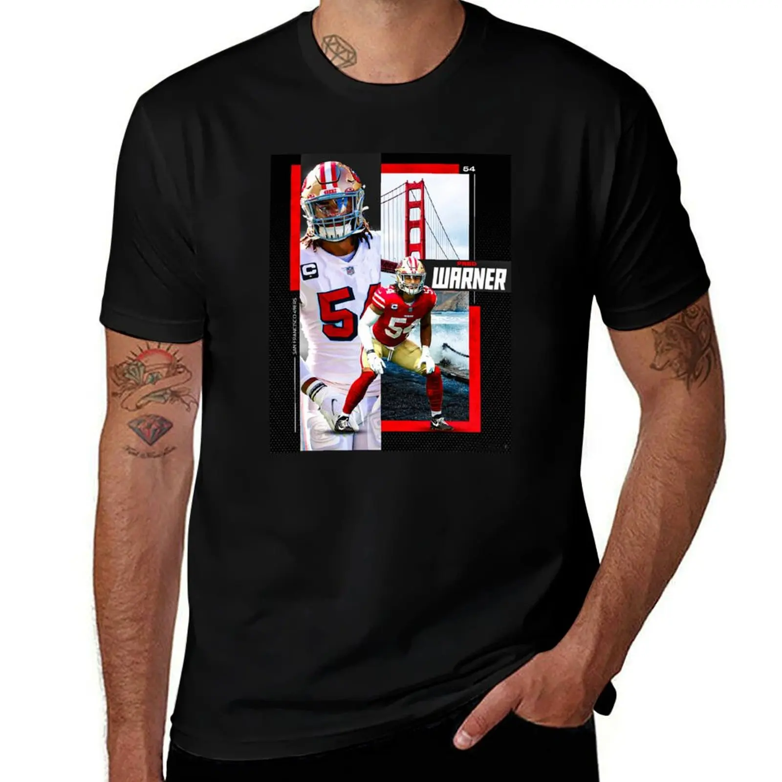 

Fred Warner T-Shirt Aesthetic clothing custom t-shirts blanks cotton man t-shirts mens white t shirts