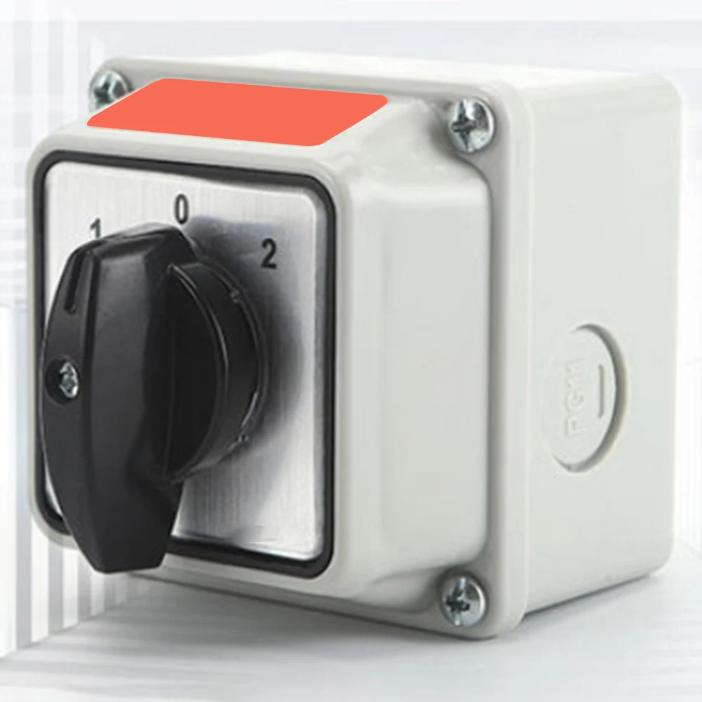 SZW26-20 Changeover Switch 1-0-2 IP65 Rated Waterproof Dustproof 660V Insulation 20A Conventional Heating Current