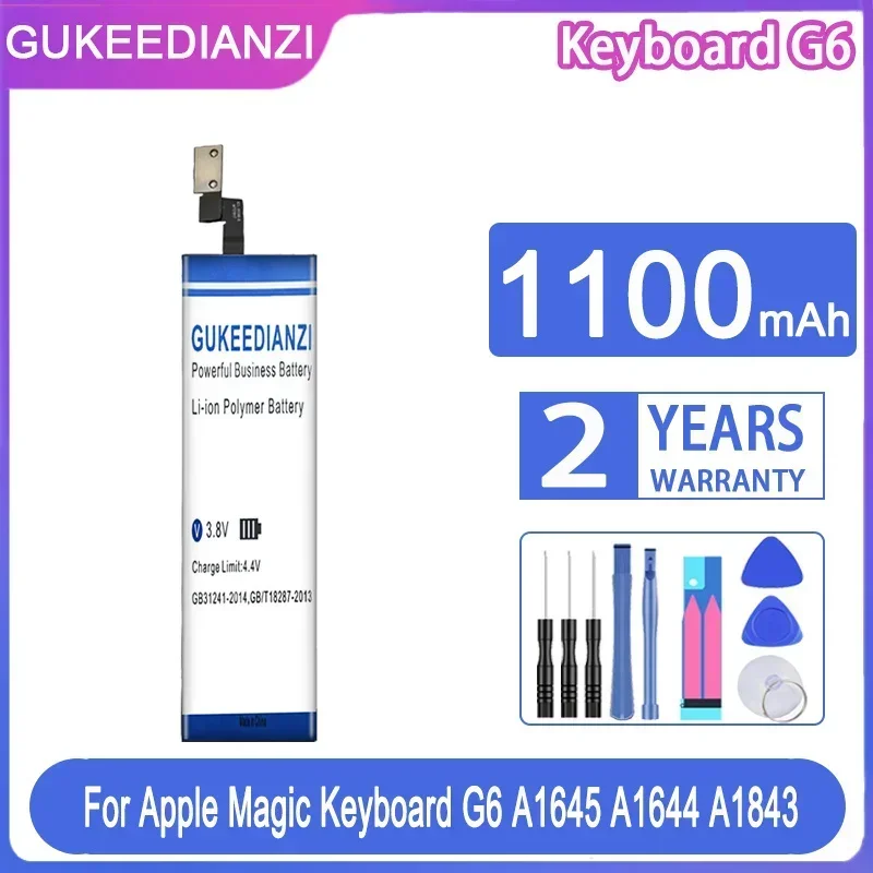 GUKEEDIANZI Replacement Battery Keyboard G6 (A1645) 1100mAh For Apple Magic Keyboard G6 A1645 A1644 A1843 Wireless