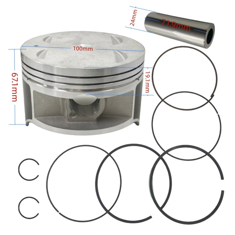 100MM Engine Piston Parts Kit Cylinder Piston Gasket Kit For Kawasaki KLR 650 KLR650 Tengai 2008-2018 image 6
