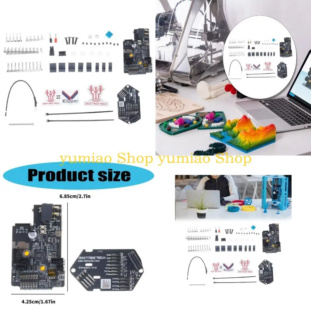 

587B EBB SB2209 CAN (RP2040) Правление Hotper Klipper Canbus экструдер Hateool MAX31865 Адаптер для Voron Stealthburner