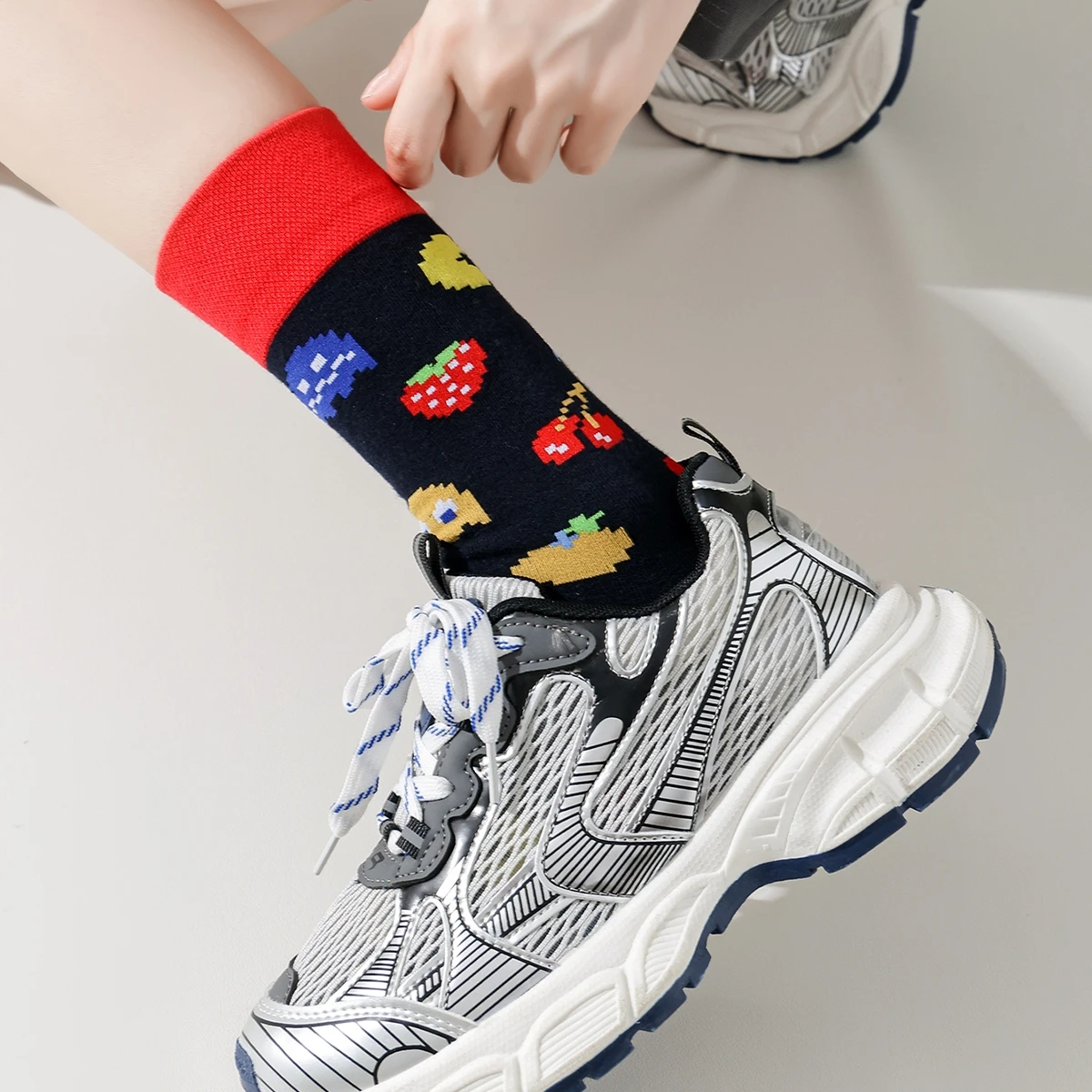 

High Waist Strawberry Teenage Jogging Adult Tube Socks Lovers' Gipsy School Cosy Short Socks Lovely Street Cute Special Edition