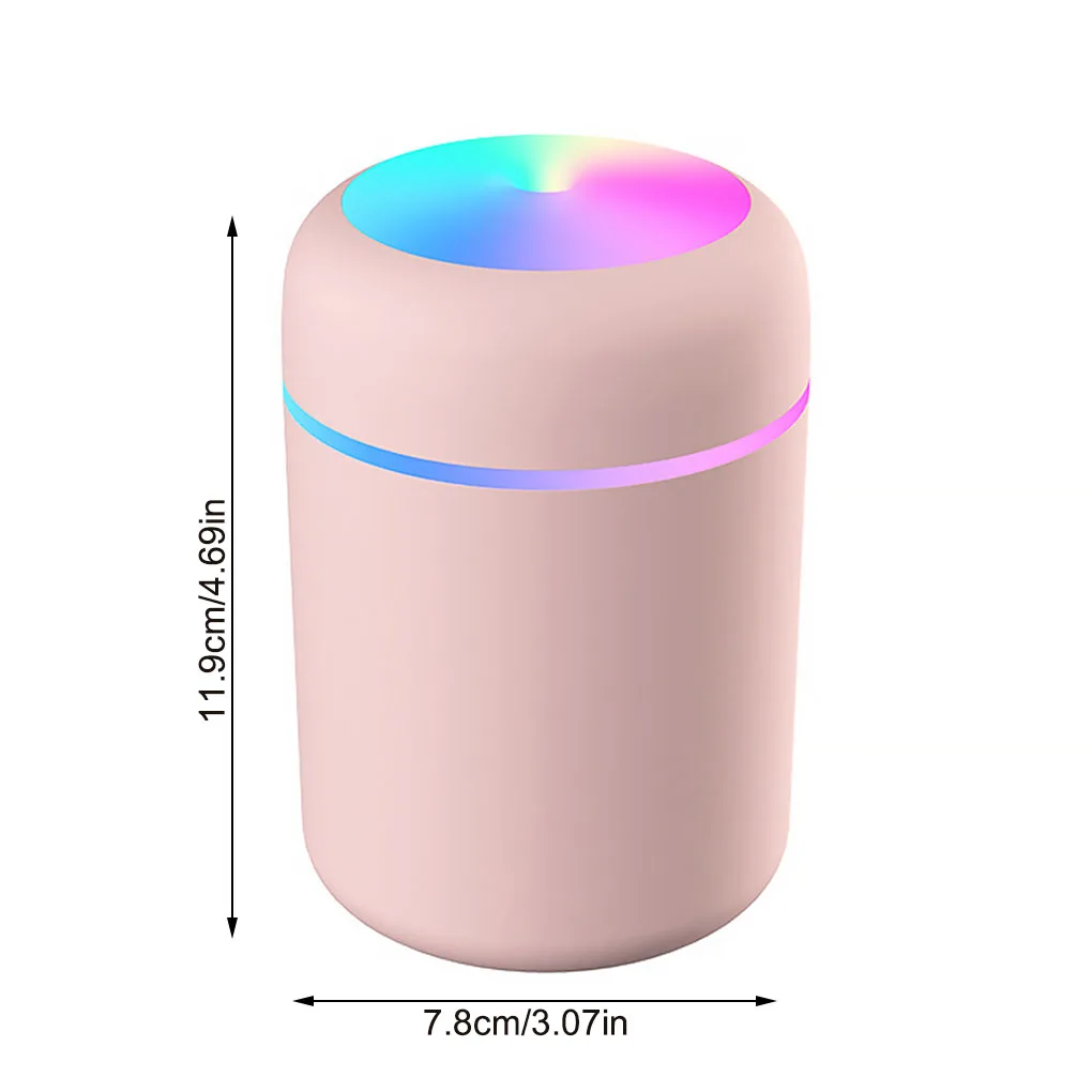 Mini Humidifier Portable Low Noise Diffuser Atmosphere Light Mist Sprayer Air Purifier for Bedroom Office Living Room