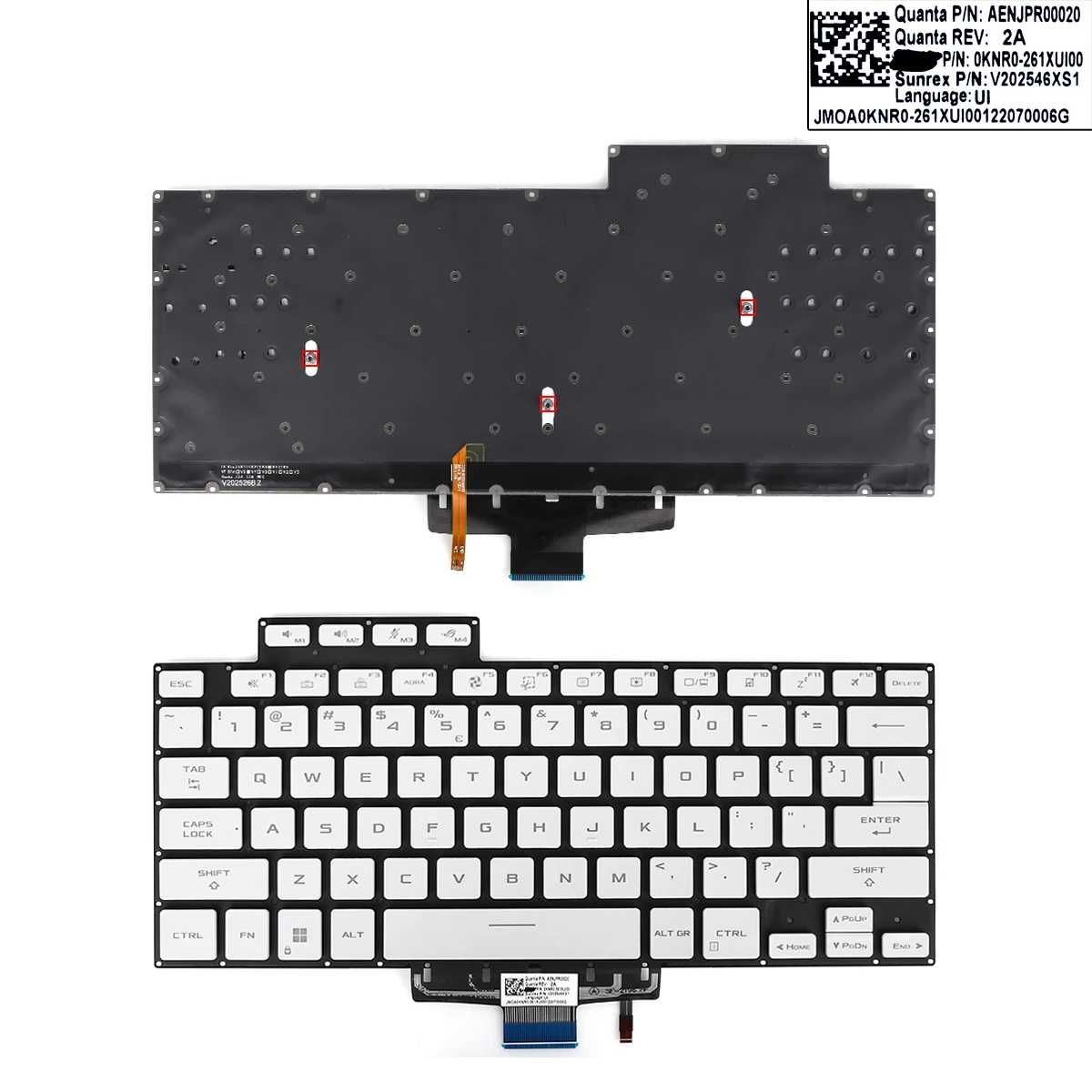 

US Laptop Keyboard for ASUS Zephyrus G15 GA503 GA503Q GA503QR GA503QS M16 GU603H with Backlit