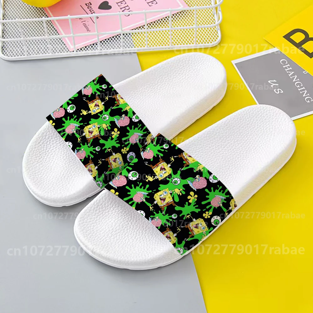 SpongeBob Printing Slippers woman men Summer Anti-Slip Outdoor Casual Light Beach Sandals Household cute boy Students Slippers