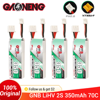 Gaoneng GNB 350mAh 2S 7.6V 70C LiHV Lipo Battery PH2.0 XT30 Plug For 1:28 RC Car Emax Tinyhawk II GEPRC TinyGo