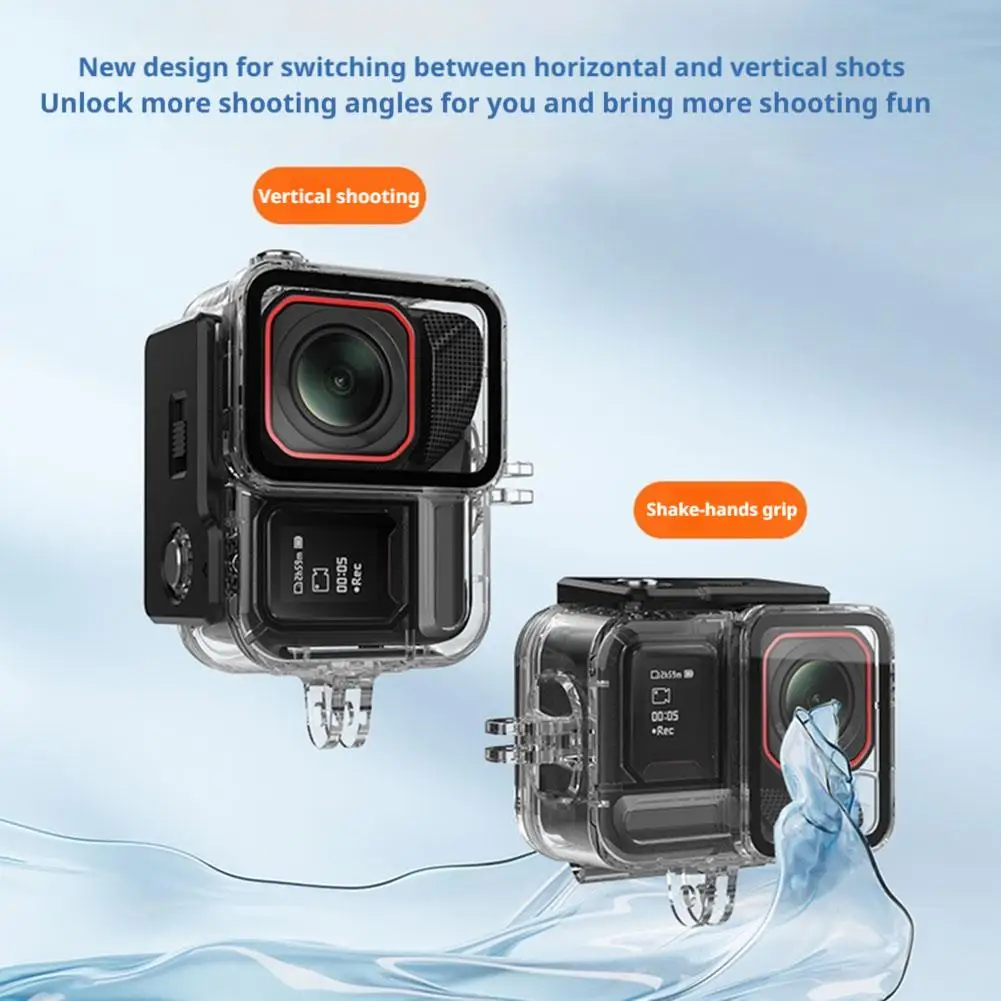 A03R 防水ケースプロ 2 防水ダイビングケース 60 メートルハウジング水中アクションカメラアクセサリー H1N6