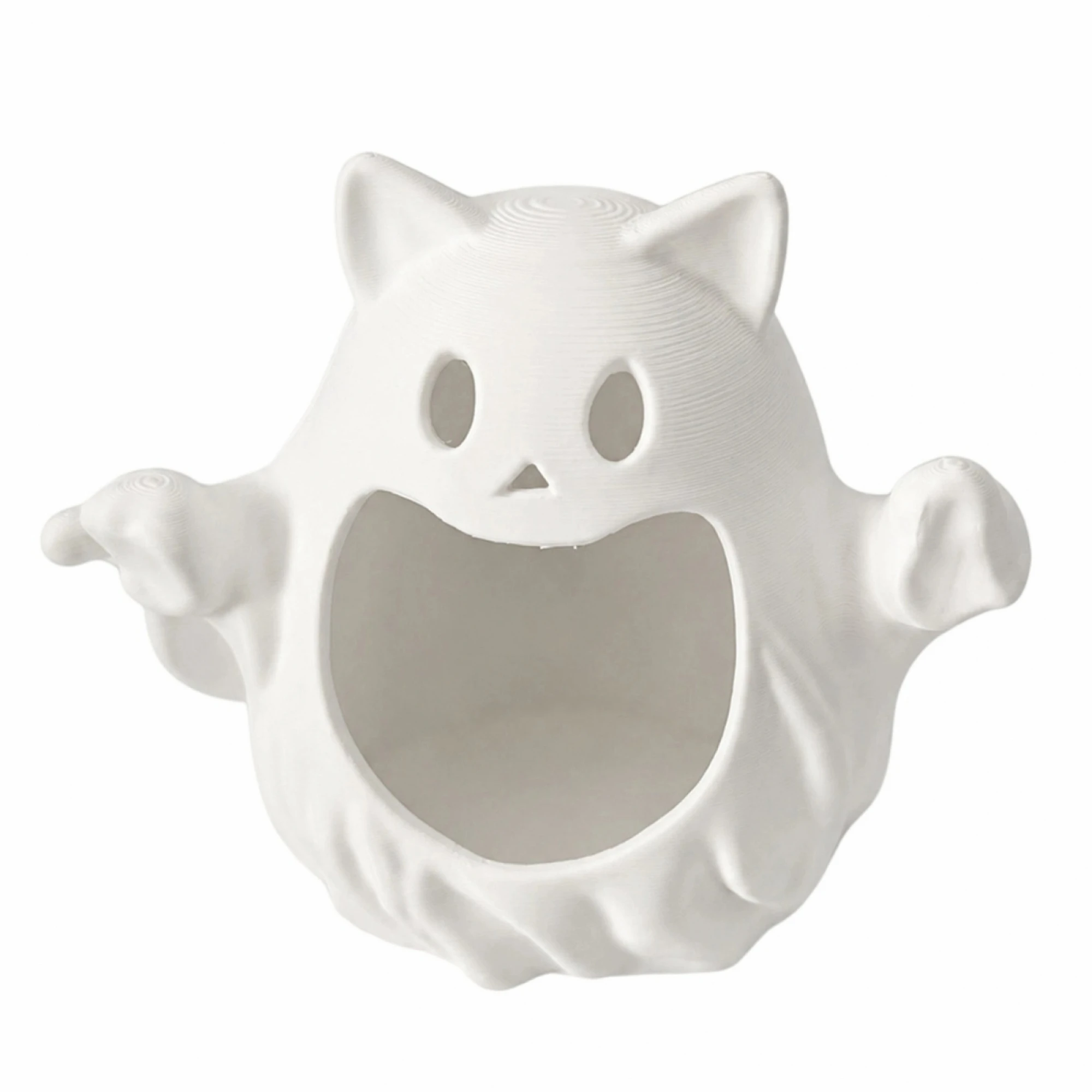 Container Table Decoration Container Table Ghost Cat Dish Resin Snack Container Container Halloween Candy Latest