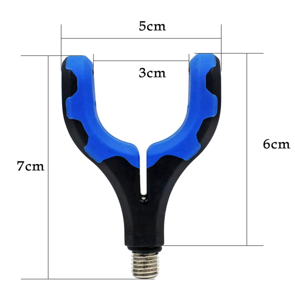 Carp Fishing Fishing Rod Holder Rod Rest Coarse Carp Fishing Tackle Gripper Rest Outer TPR Material 3/8 Thread Rod Holder Head