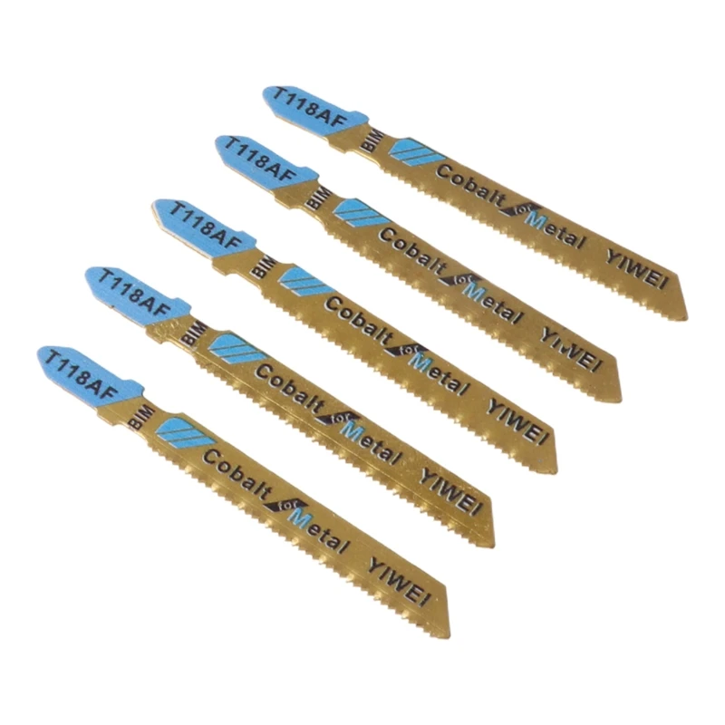 5 uds HCS T118AF hojas caladora madera Metal corte rápido hoja recíproca