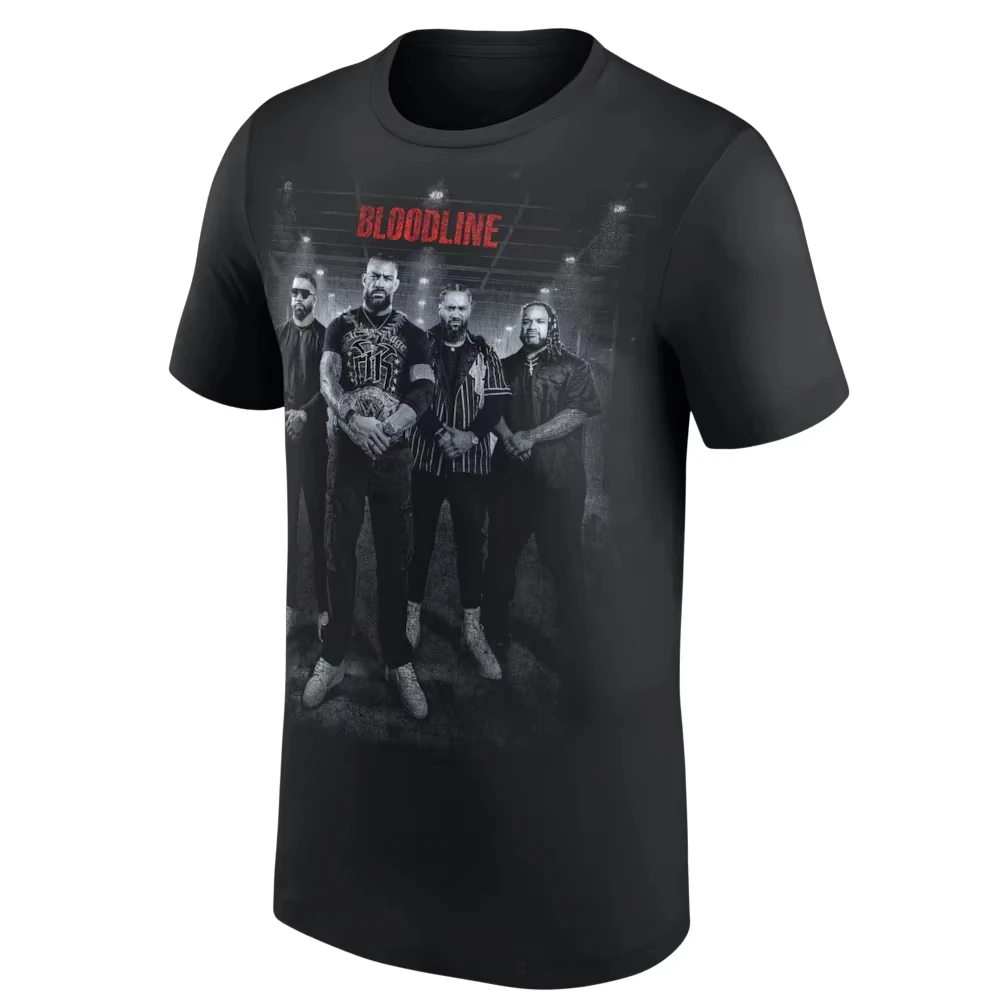 Herren Schwarzes The Bloodline Authentic Photo T-Shirt 3D-Druck Sport Schnelltrocknend Kurzarm T-Shirt Alltag Casual Übergröße T-Shirt 2026 – Detail 4