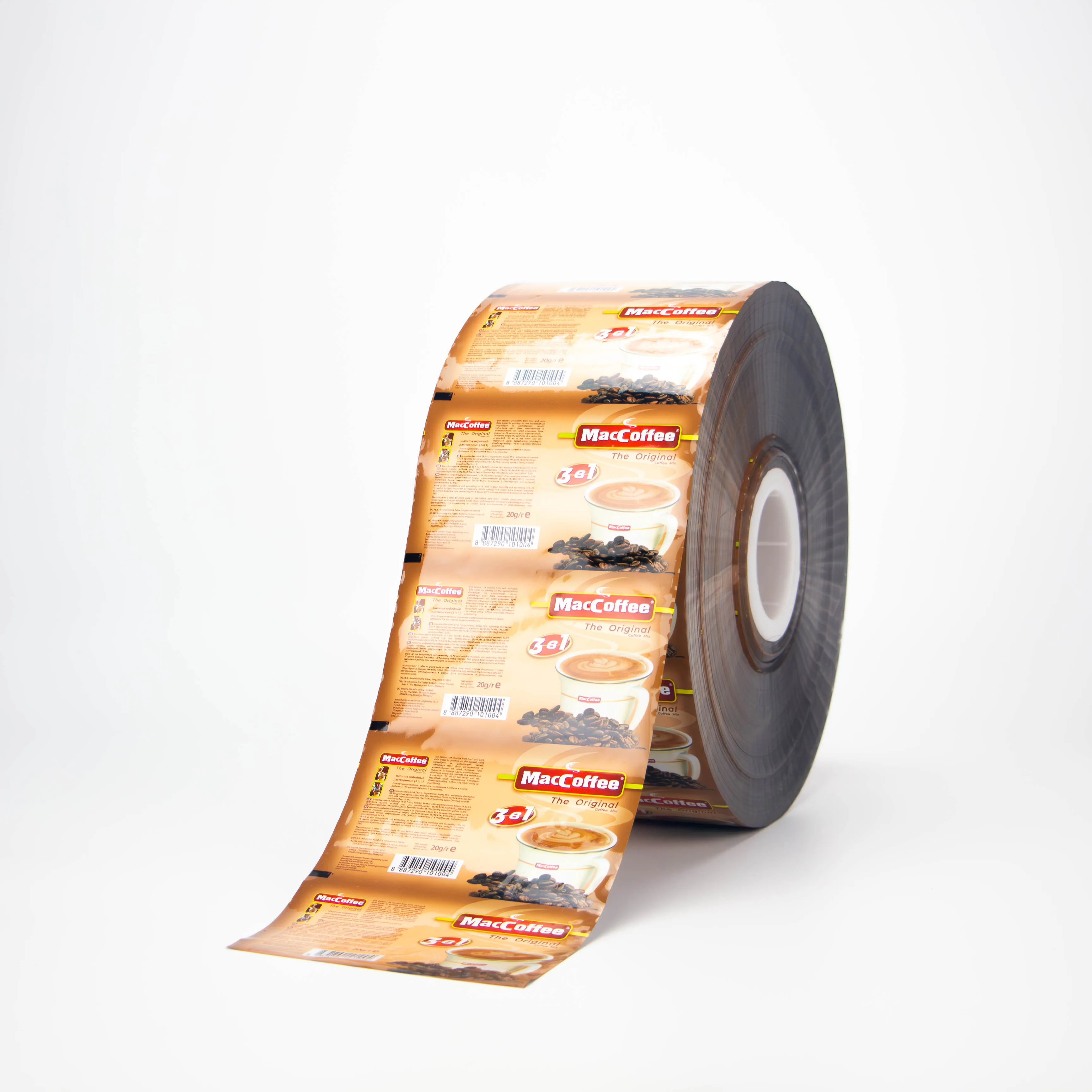 Custom Printing Moisture Proof Coffee Mix Powder Roll Film Packaging Aluminum Foil Roll Stock for Coffee