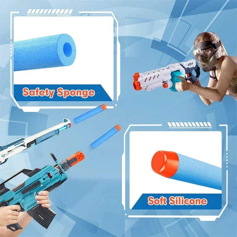 Balles à Tête Ronde Solide Bleu Ciel pour Pistolet de Paintball, Accessoires de Recharge de Fléchettes, Série Bl84, 100 cm, 7.2 Pièces