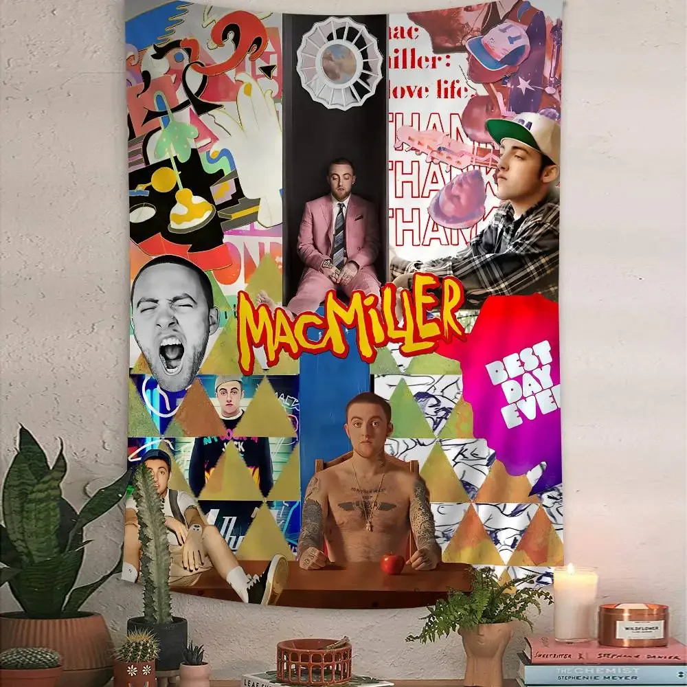 Singer M-Mac Circles Miller Colorful Tapestry Wall Hanging Hippie Flower Wall Carpets Dorm Decor Japanese Tapestry