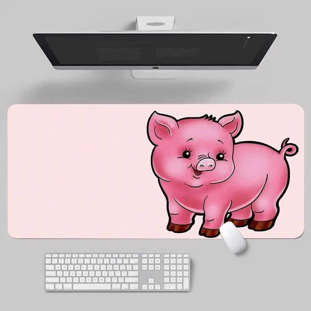 Pink Pig cute Mouse Pad XXL 800x400mm tapis de souris xxl Mouse Pad Large Computer Laptop Non-slip Keyboard Desk Mat Mousepad