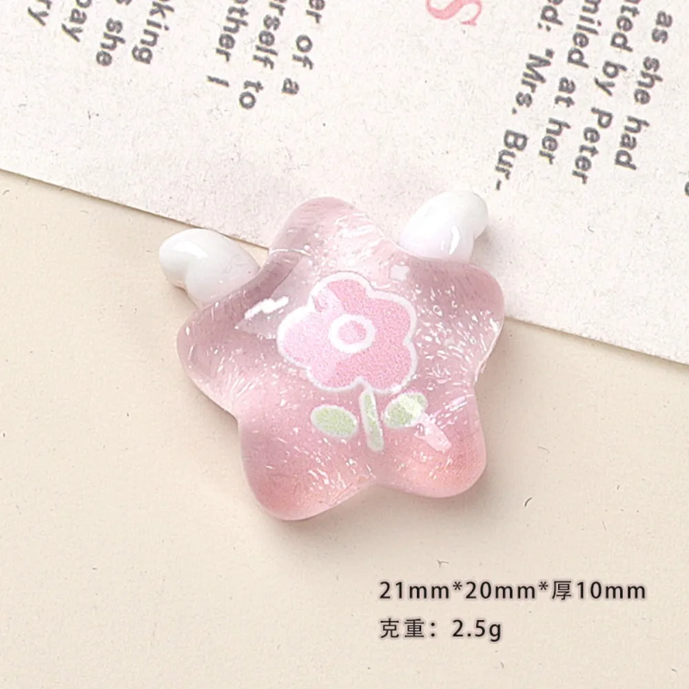 10pcs Mini Kawaii Cute Cloud Apple Star Flat Back Cabochons Scrapbook Diy  Party Hairpin Accessories Home Decoration Craft
