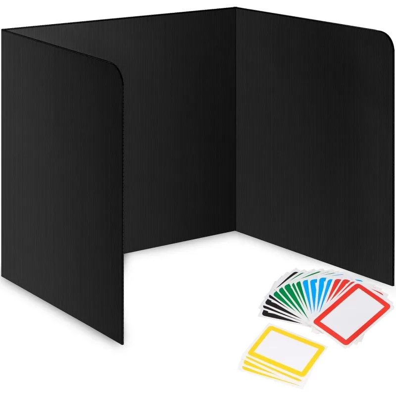 

22-Pack Dividers for Students - Durable & Waterproof Plastic Study Carrel Divider, Classroom Folders Teacher Supplies, Easy