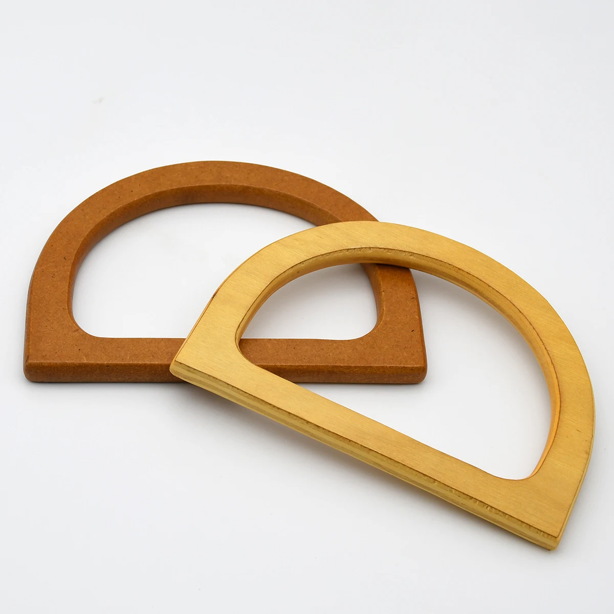 12mm Bag Handle Wooden D ring Handbag Purse Frame Replacement DIY Bag Making Parts Accessories image 5