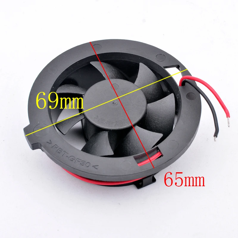 I.G.B BRUSHLESS DC 12V FAN ID-NO:651 043 Double ball bearing, diameter 65mm, cooling fan for car seat ventilation system