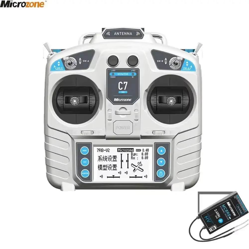 MicroZone MC7 C7 MINI 2.4G Transmitter with MC8RE V2 Receiver