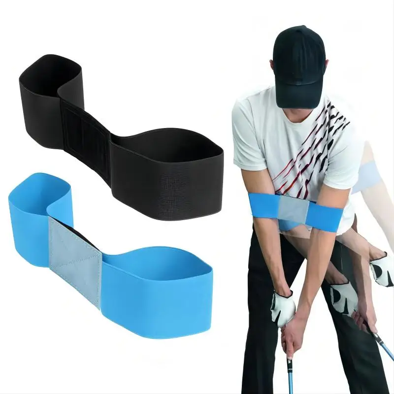 

1Pc Arm Band Golf Swing Gesture Corrector Elastic Golf Swing Trainer Training Aid Golf Practicing Guid For Men Women Beginners