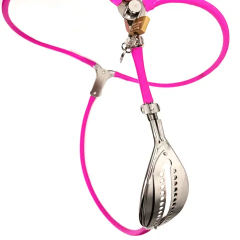 Edelstahl Weibliche Keuschheitsgürtel Unsichtbare Unterwäsche BDSM Bondage Abschließbare Hosen Vaginal Plug Sex Spielzeug für Frau